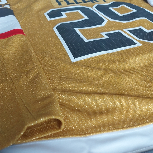 VEGAS GOLDEN KNIGHTS THIRD JERSEY FLEURY SZ 54 - Picture 2 of 4